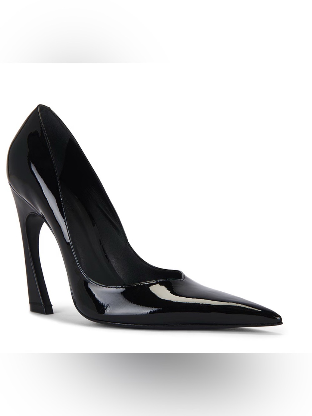 SCHUTZ Black Patent Pointed-Toe Stiletto Pumps